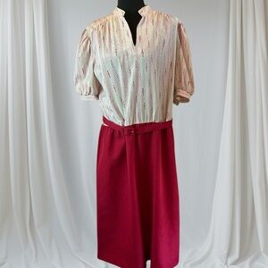 Vintage Malouf 70’s dress with belt
